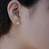 Aretes de Jade con Cuentas de la Suerte Jade Beaded Luck Stud Earrings