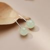 Aretes de Jade con Cuentas de la Suerte Jade Beaded Luck Stud Earrings