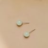 Aretes de Jade con Cuentas de la Suerte Jade Beaded Luck Stud Earrings