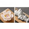 Quemador de Incienso de Loto Kwan Yin de Cerámica Lotus Kwan Yin Ceramic Incense Burner