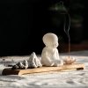 Quemador de Incienso de Loto Kwan Yin de Cerámica Lotus Kwan Yin Ceramic Incense Burner