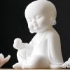 Quemador de Incienso de Loto Kwan Yin de Cerámica Lotus Kwan Yin Ceramic Incense Burner