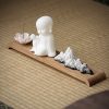 Quemador de Incienso de Loto Kwan Yin de Cerámica Lotus Kwan Yin Ceramic Incense Burner
