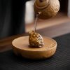 Mini Decoração de Gato de Cerâmica com Sapo de Feng Shui Mini Ceramic Cat Feng Shui Decoration