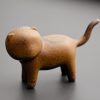 Mini Decoração de Gato de Cerâmica com Sapo de Feng Shui Mini Ceramic Cat Feng Shui Decoration