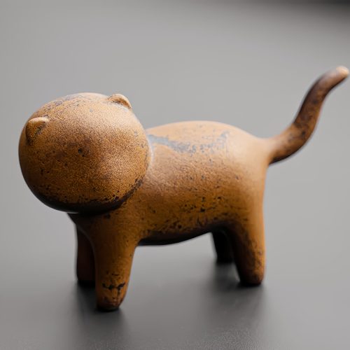 Mini Gato Cerámico Decoración Feng Shui Mini Gato Cerámico Decoración Feng Shui