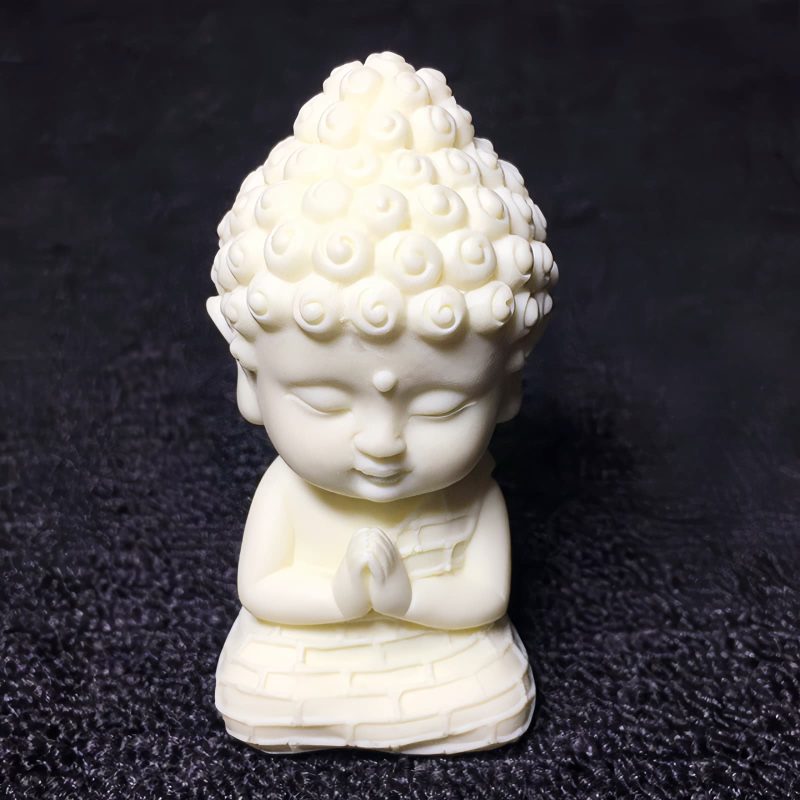 ديكور بوذا تاتاغاتا العاجي المصغر Mini Ivory Tathagata Buddha Decoration