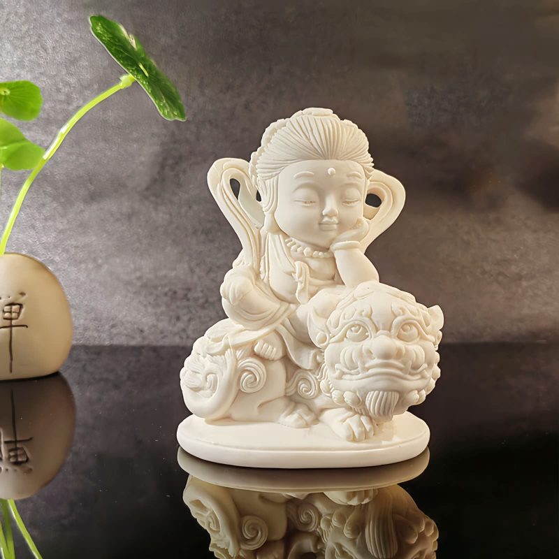 ديكور بوذا تاتاغاتا العاجي المصغر Mini Ivory Tathagata Buddha Decoration