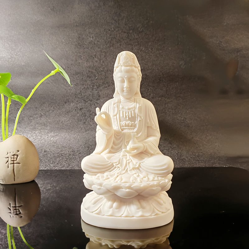 ديكور بوذا تاتاغاتا العاجي المصغر Mini Ivory Tathagata Buddha Decoration