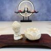 ديكور بوذا تاتاغاتا العاجي المصغر Mini Ivory Tathagata Buddha Decoration