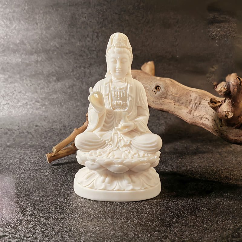 ديكور بوذا تاتاغاتا العاجي المصغر Mini Ivory Tathagata Buddha Decoration