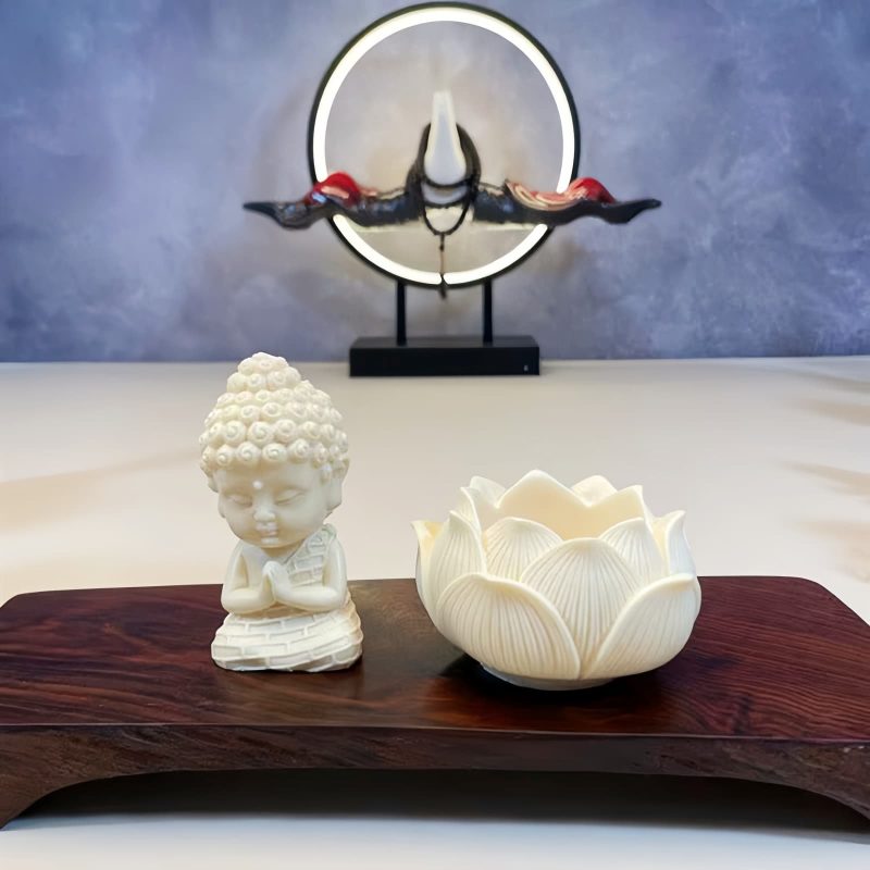 ديكور بوذا تاتاغاتا العاجي المصغر Mini Ivory Tathagata Buddha Decoration