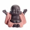 Decoración de Buda Ríe de Arcilla Morada Maitreya Purple Clay Maitreya Laughing Buddha Decoration