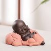 Decoración de Buda Ríe de Arcilla Morada Maitreya Purple Clay Maitreya Laughing Buddha Decoration