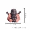 Decoración de Buda Ríe de Arcilla Morada Maitreya Purple Clay Maitreya Laughing Buddha Decoration