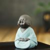 Decoración de Buda Ríe de Arcilla Morada Maitreya Purple Clay Maitreya Laughing Buddha Decoration