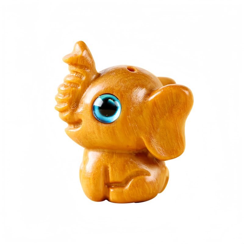 Miniatura de Sândalo Vermelho: Elefante Protetor Red Sandalwood Mini Elephant Decoration