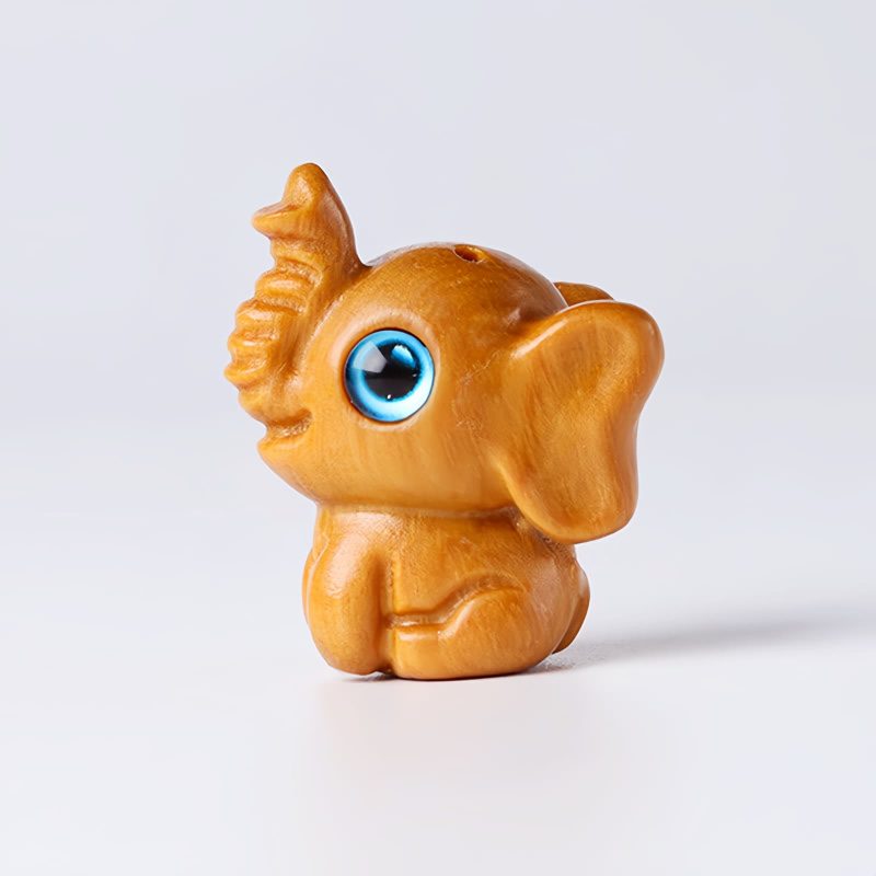 Miniatura de Sândalo Vermelho: Elefante Protetor Red Sandalwood Mini Elephant Decoration