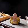 Figura de Buda Ríe de Resina con Cambio de Color Resin Color Changing Laughing Buddha Figurine