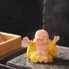 Figura de Buda Ríe de Resina con Cambio de Color Resin Color Changing Laughing Buddha Figurine