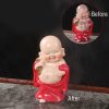 Figura de Buda Ríe de Resina con Cambio de Color Resin Color Changing Laughing Buddha Figurine