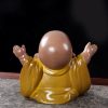 Figura de Buda Ríe de Resina con Cambio de Color Resin Color Changing Laughing Buddha Figurine