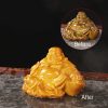 Figura de Buda Ríe de Resina con Cambio de Color Resin Color Changing Laughing Buddha Figurine
