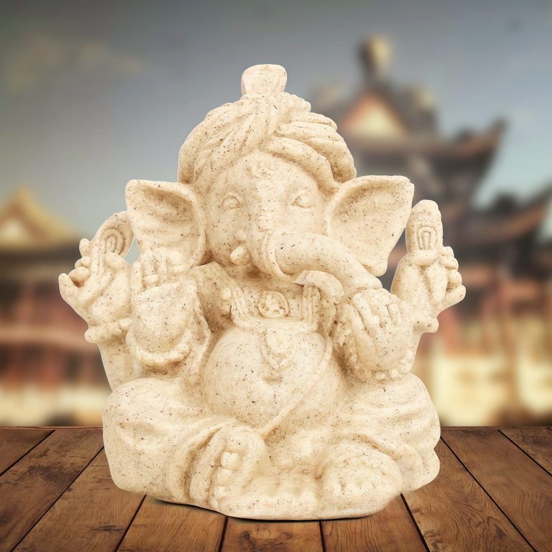 Estatua de Elefante Ganesh Ganpati de Resina Resin Ganesh Ganpati Elephant Statue