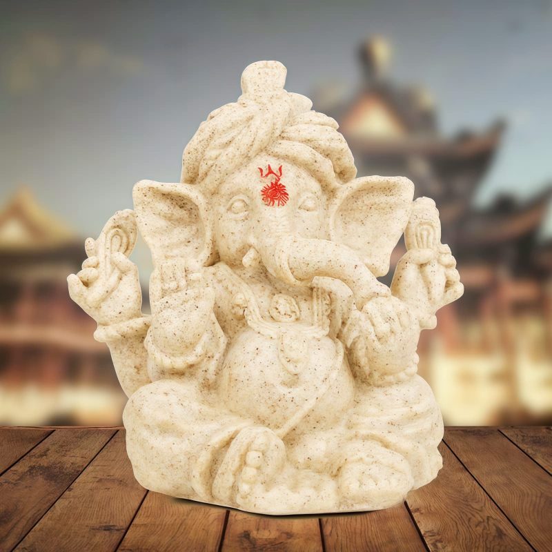 Estatua de Elefante Ganesh Ganpati de Resina Resin Ganesh Ganpati Elephant Statue