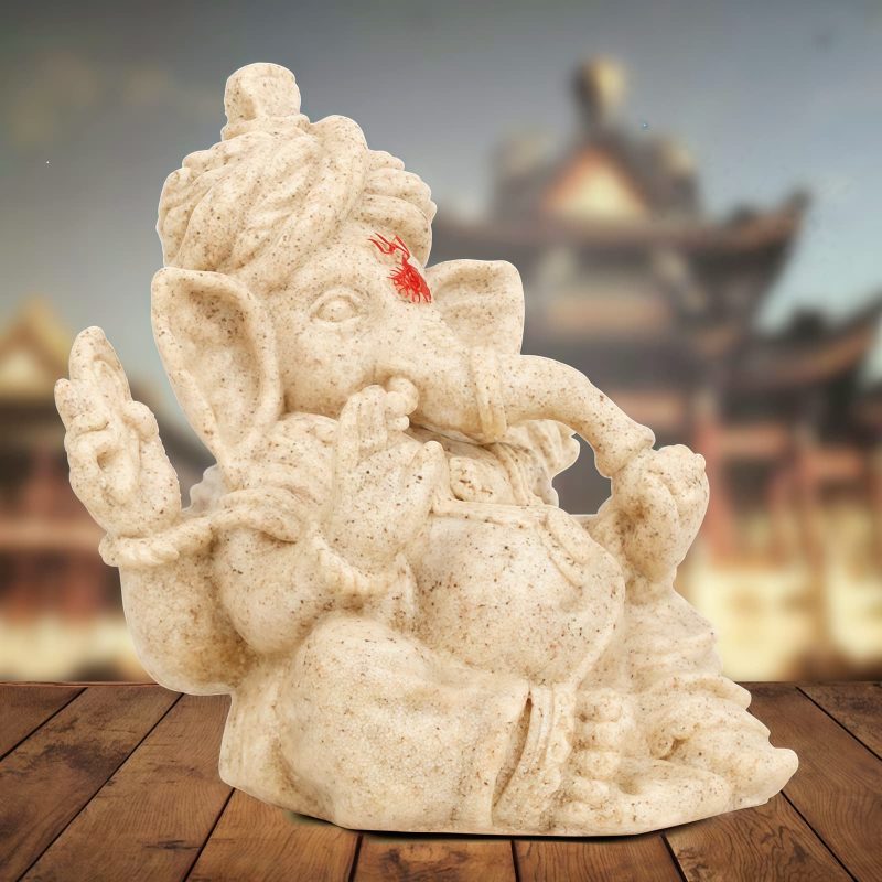 Estatua de Elefante Ganesh Ganpati de Resina Resin Ganesh Ganpati Elephant Statue