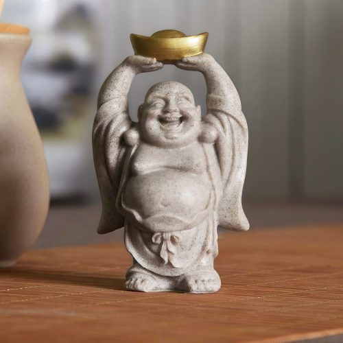 Estatua de Buda Ríe Bendición para el Hogar de Resina Estatua de Buda Ríe Bendición para el Hogar de Resina