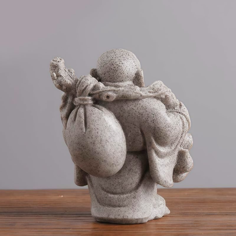 Estatua de Buda Ríe Bendición para el Hogar de Resina Resin Laughing Buddha Home Blessing Statue