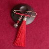 Broche de Borlas con Campana de Cobre Retro Retro Copper Bell Tassels Brooch