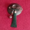 Broche de Borlas con Campana de Cobre Retro Retro Copper Bell Tassels Brooch