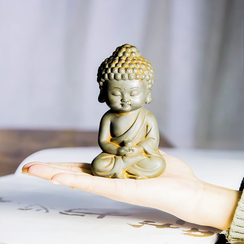 鉄粉錆仕上げレジン製 地蔵菩薩 観音菩薩 釈迦如来像 Rust Cast Resin Ksitigarbha Guanyin Statue