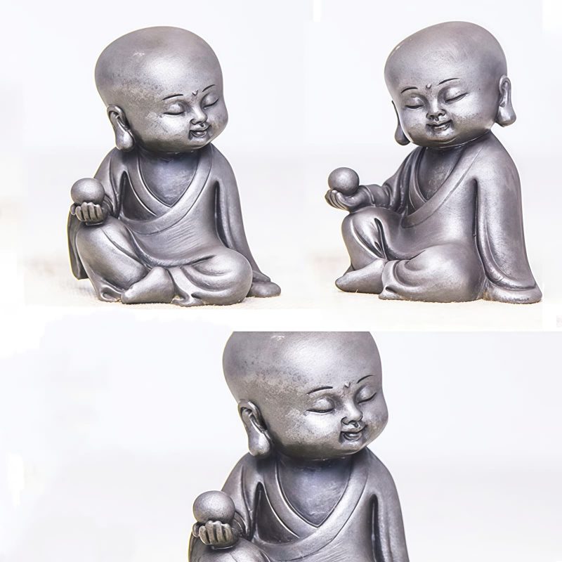 鉄粉錆仕上げレジン製 地蔵菩薩 観音菩薩 釈迦如来像 Rust Cast Resin Ksitigarbha Guanyin Statue