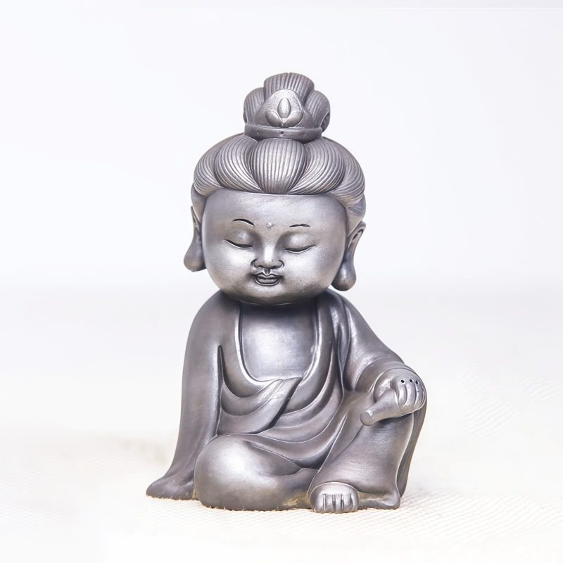 鉄粉錆仕上げレジン製 地蔵菩薩 観音菩薩 釈迦如来像 Rust Cast Resin Ksitigarbha Guanyin Statue