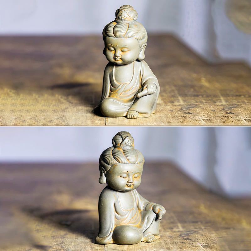 鉄粉錆仕上げレジン製 地蔵菩薩 観音菩薩 釈迦如来像 Rust Cast Resin Ksitigarbha Guanyin Statue