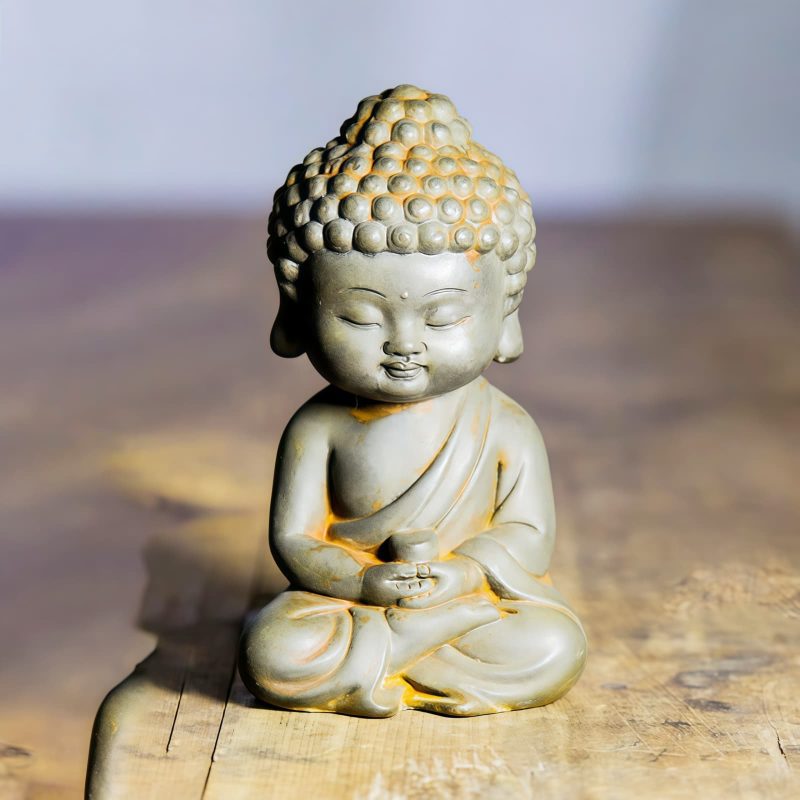 鉄粉錆仕上げレジン製 地蔵菩薩 観音菩薩 釈迦如来像 Rust Cast Resin Ksitigarbha Guanyin Statue
