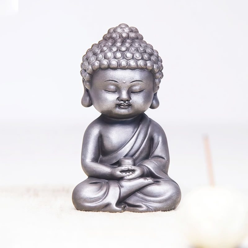 鉄粉錆仕上げレジン製 地蔵菩薩 観音菩薩 釈迦如来像 Rust Cast Resin Ksitigarbha Guanyin Statue