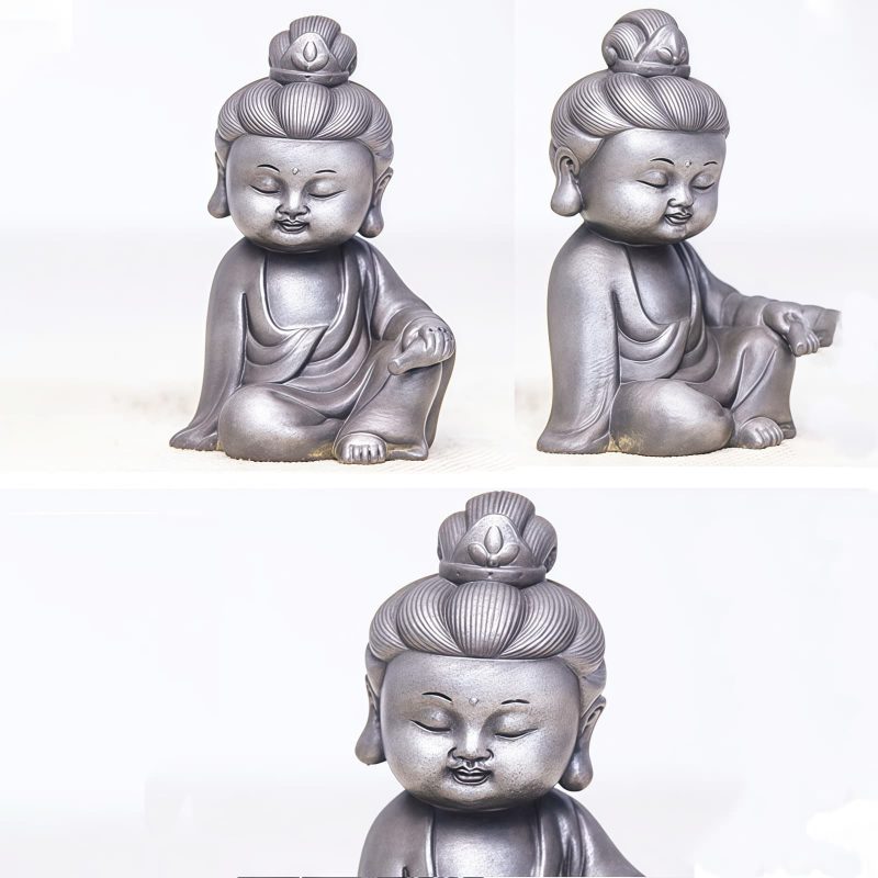 鉄粉錆仕上げレジン製 地蔵菩薩 観音菩薩 釈迦如来像 Rust Cast Resin Ksitigarbha Guanyin Statue