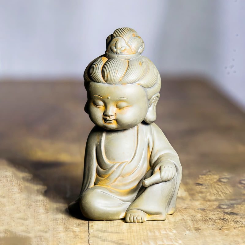 鉄粉錆仕上げレジン製 地蔵菩薩 観音菩薩 釈迦如来像 Rust Cast Resin Ksitigarbha Guanyin Statue