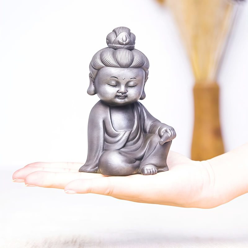 鉄粉錆仕上げレジン製 地蔵菩薩 観音菩薩 釈迦如来像 Rust Cast Resin Ksitigarbha Guanyin Statue
