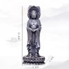 Patung Kwan Yin Bubuk Besi Berkarat - Simbol Kasih Sayang Tiga Wajah Rusty Iron Powder Kwan Yin Statue - Three-Faced Compassion Symbol