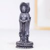 Patung Kwan Yin Bubuk Besi Berkarat - Simbol Kasih Sayang Tiga Wajah Rusty Iron Powder Kwan Yin Statue - Three-Faced Compassion Symbol