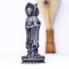 Patung Kwan Yin Bubuk Besi Berkarat - Simbol Kasih Sayang Tiga Wajah Rusty Iron Powder Kwan Yin Statue - Three-Faced Compassion Symbol