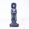 Patung Kwan Yin Bubuk Besi Berkarat - Simbol Kasih Sayang Tiga Wajah Rusty Iron Powder Kwan Yin Statue - Three-Faced Compassion Symbol