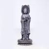 Patung Kwan Yin Bubuk Besi Berkarat - Simbol Kasih Sayang Tiga Wajah Rusty Iron Powder Kwan Yin Statue - Three-Faced Compassion Symbol