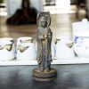 Patung Kwan Yin Bubuk Besi Berkarat - Simbol Kasih Sayang Tiga Wajah Rusty Iron Powder Kwan Yin Statue - Three-Faced Compassion Symbol