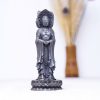 Patung Kwan Yin Bubuk Besi Berkarat - Simbol Kasih Sayang Tiga Wajah Rusty Iron Powder Kwan Yin Statue - Three-Faced Compassion Symbol
